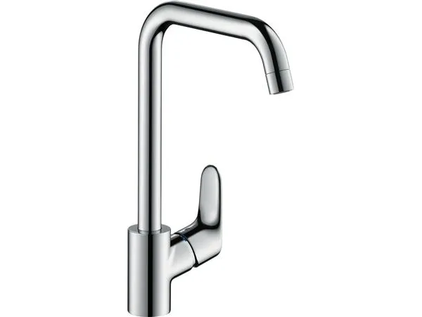 HANSGrohe Focus etgrebs køkkenarmatur - svingningsområde kan justeres i 3 trin på 110°, 150° eller 360°