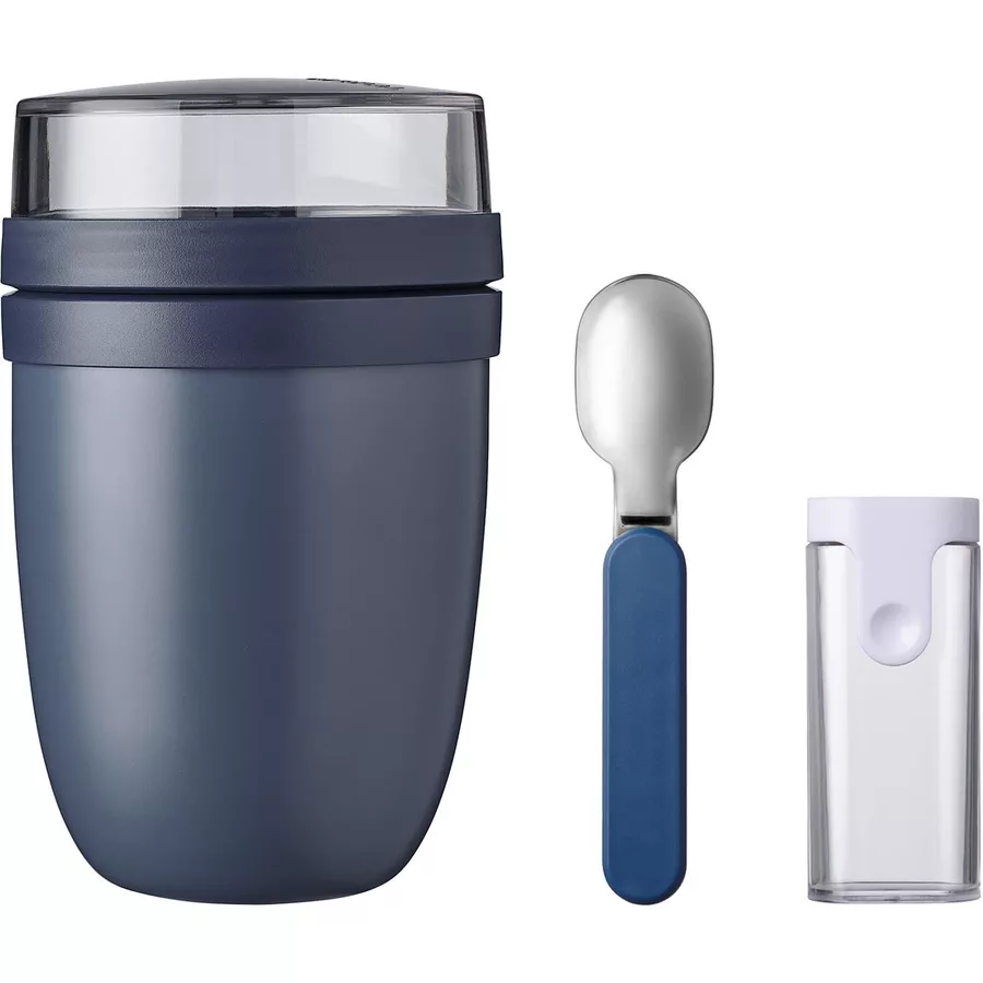 Mepal Thermo-Lunchpot + Faltbarer Löffel Ellipse 500 + 200 ml blau