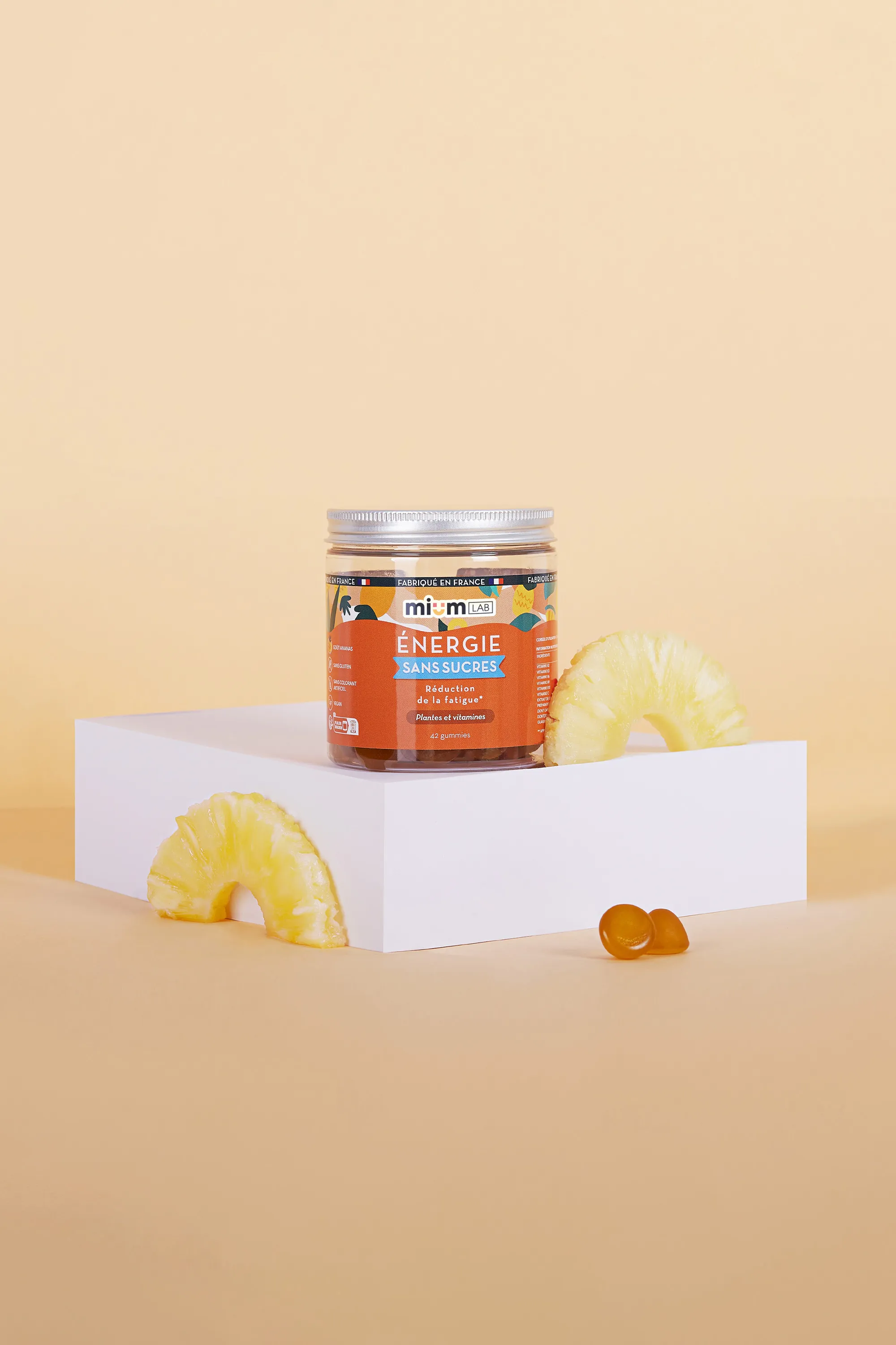 Mium Lab ex Les Miraculeux Compléments alimentaires gummies Energie sans sucres-100 g
