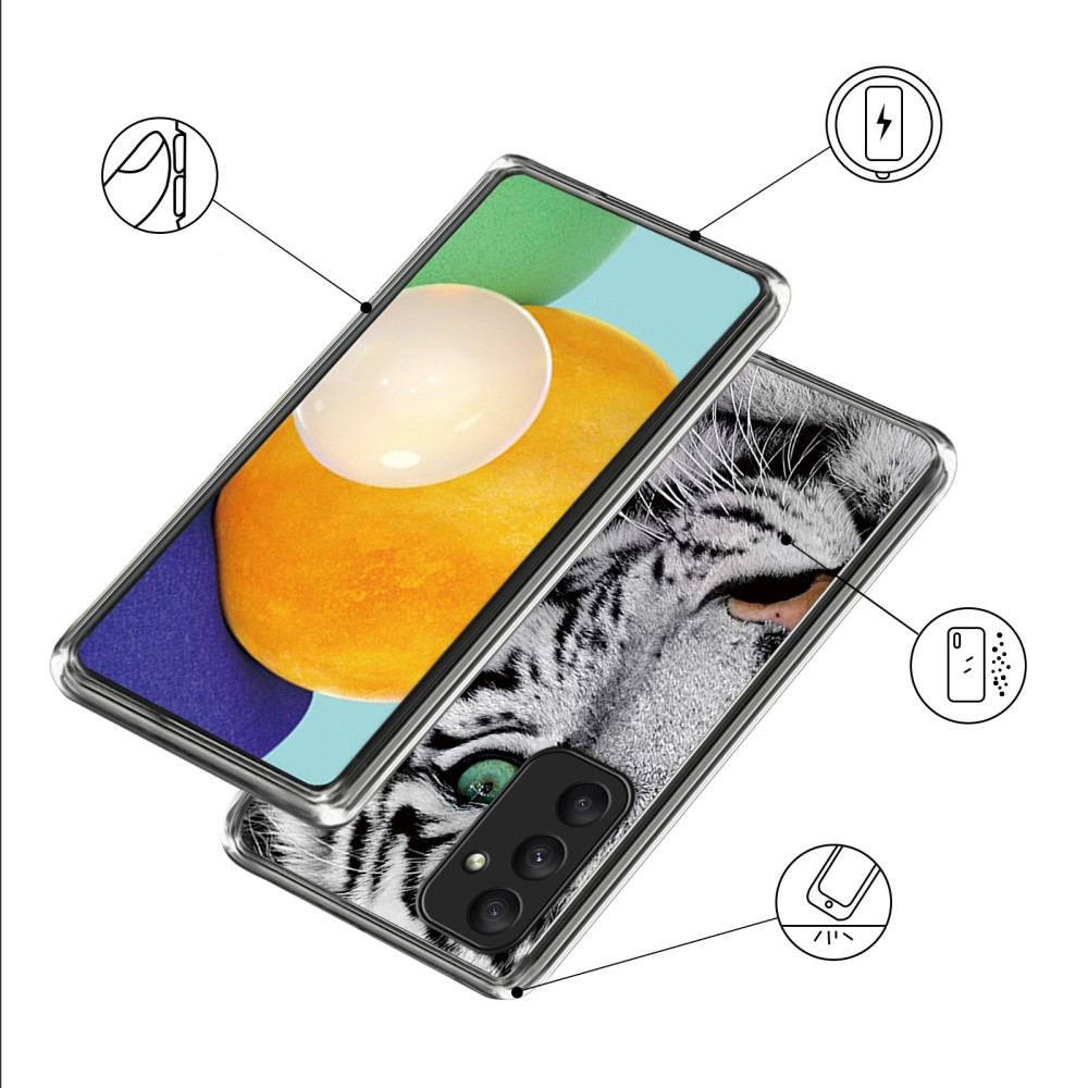 Samsung Galaxy A55 Gummi Case Schutzhülle Ultra Thin - Tiger
