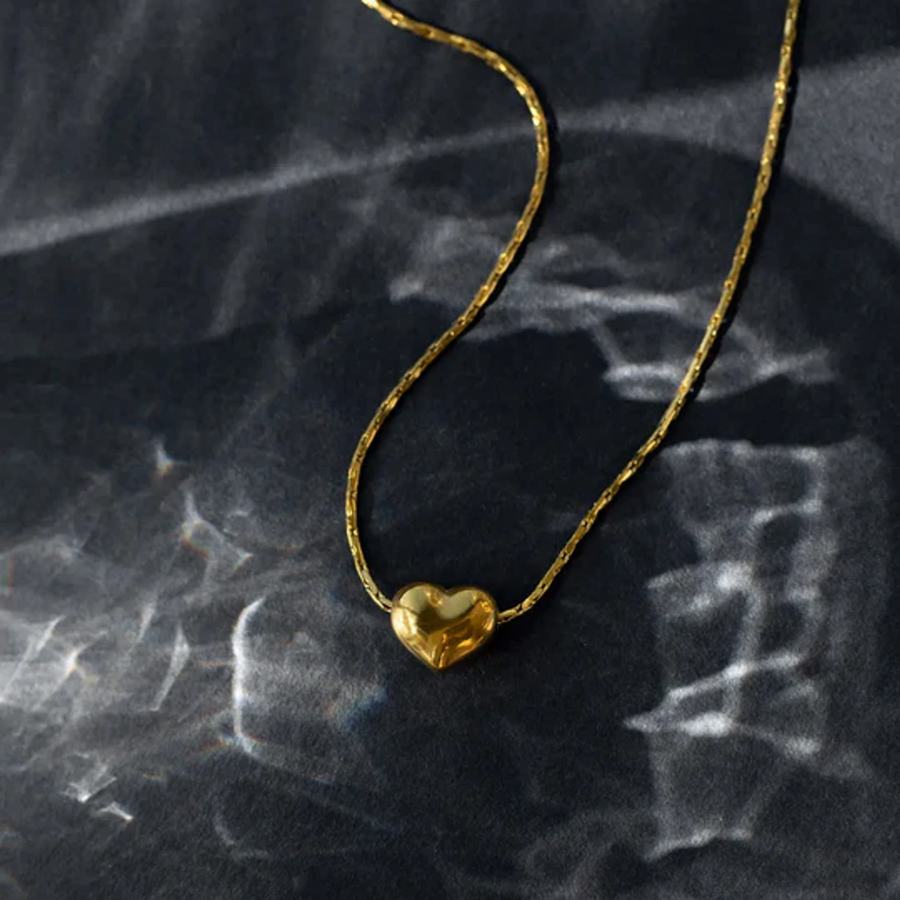 Timi Of Sweden Sarah Petite Heart Necklace Stainless Steel