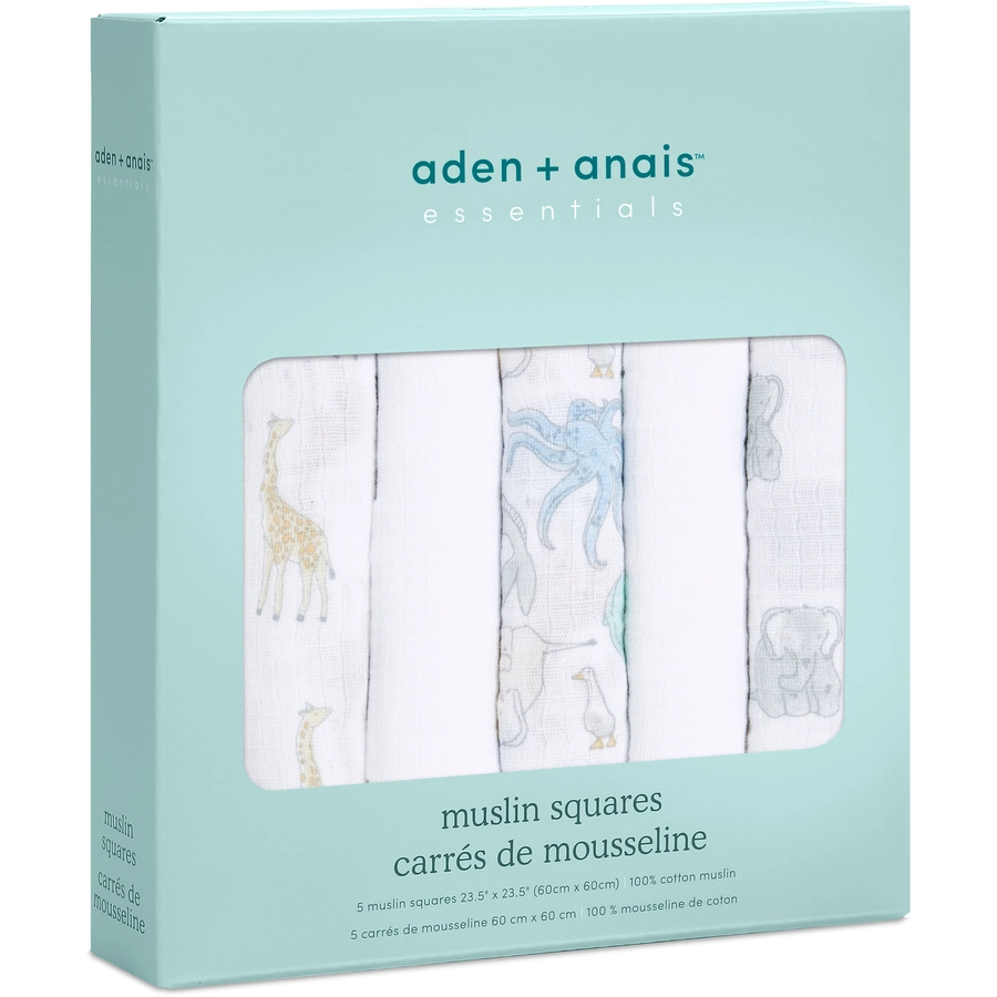 aden + anais™ essentials Spucktücher natural history 5er-Pack