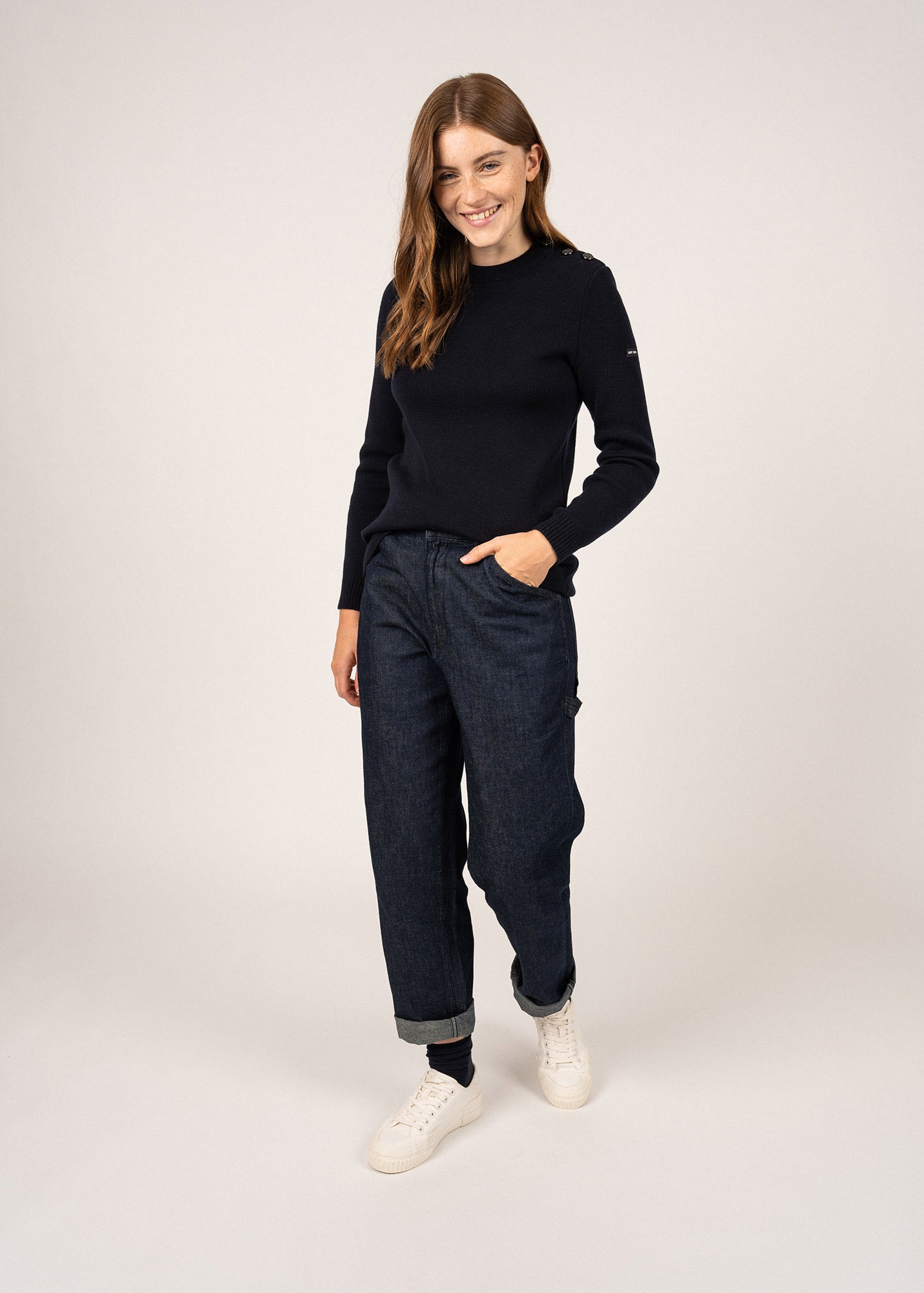 Pull marin uni Rochefort