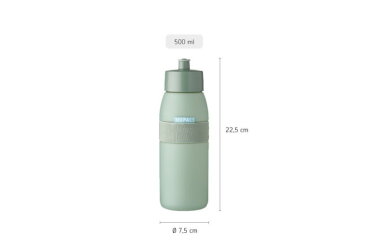 Bidon Ellipse 500 ml - Nordic blue