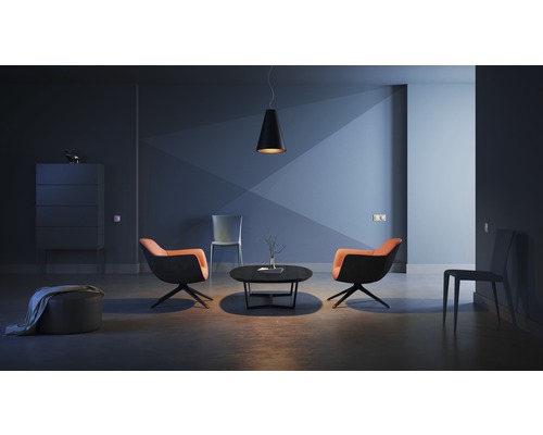 Fibaro Walli Dimmer met repeaterfunctie voor het dimmen van bestaande verlichting, wit - Compatibel met SMART HOME van hornbach