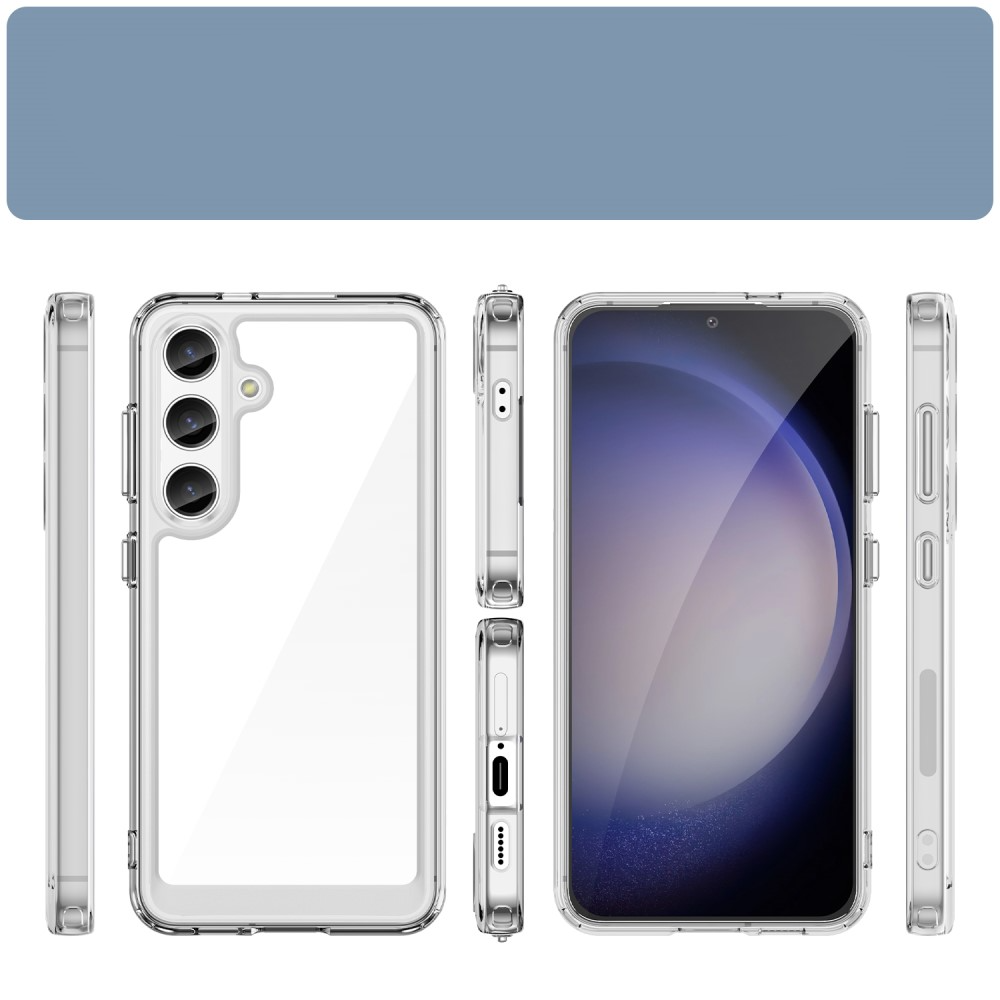 Samsung Galaxy S24  Plus Hybrid Hülle TPU Bumper   Acryl Rückseite - Transparent