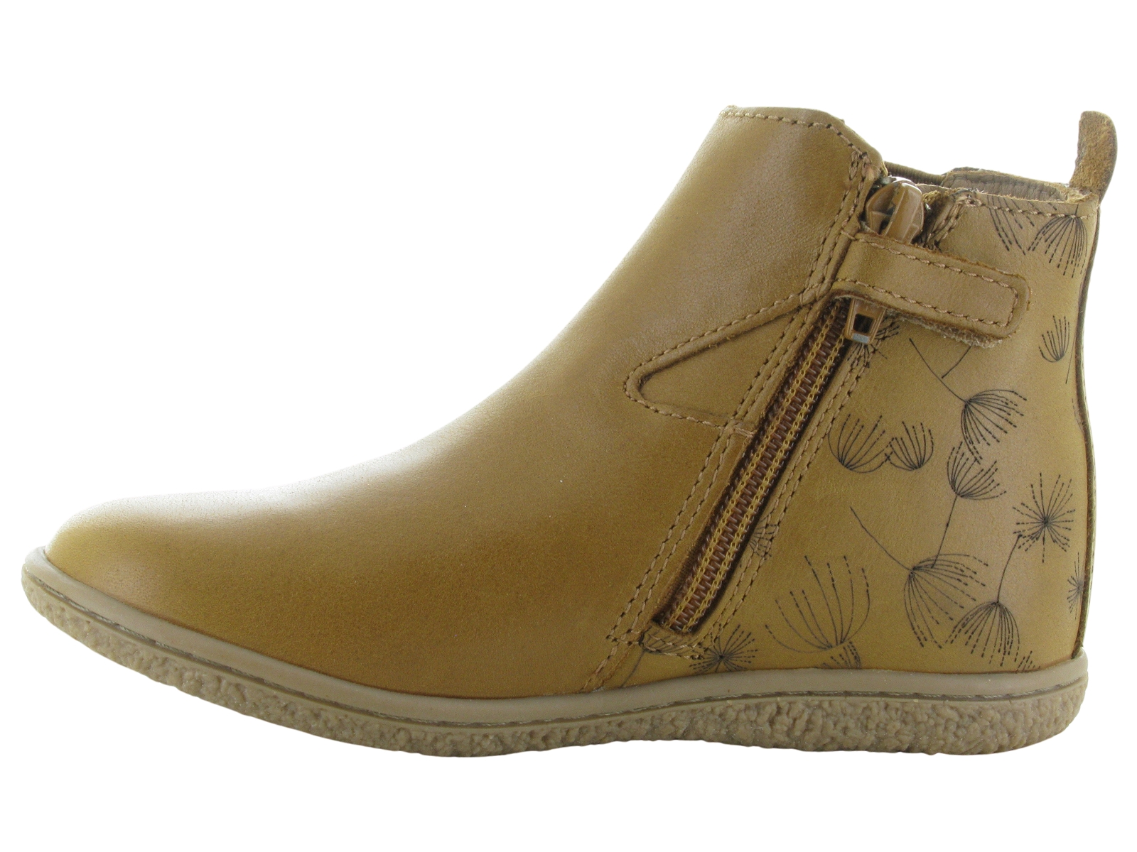 Kickers-744611 Cuir Camel