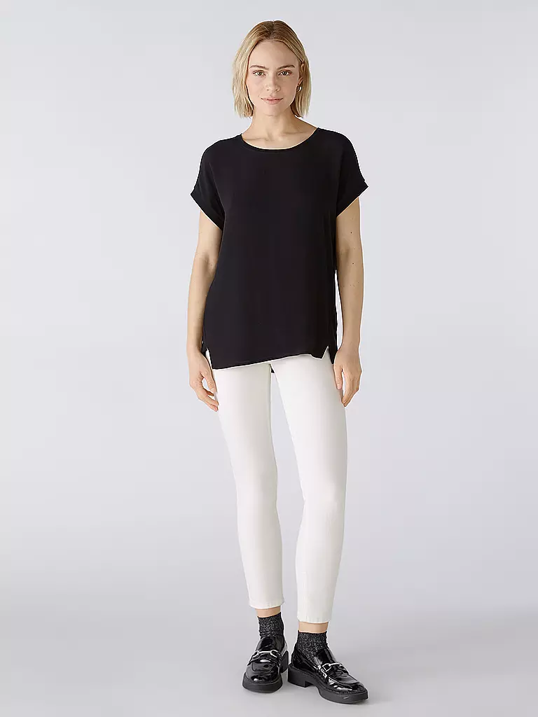 OUÍ Blusenshirt schwarz