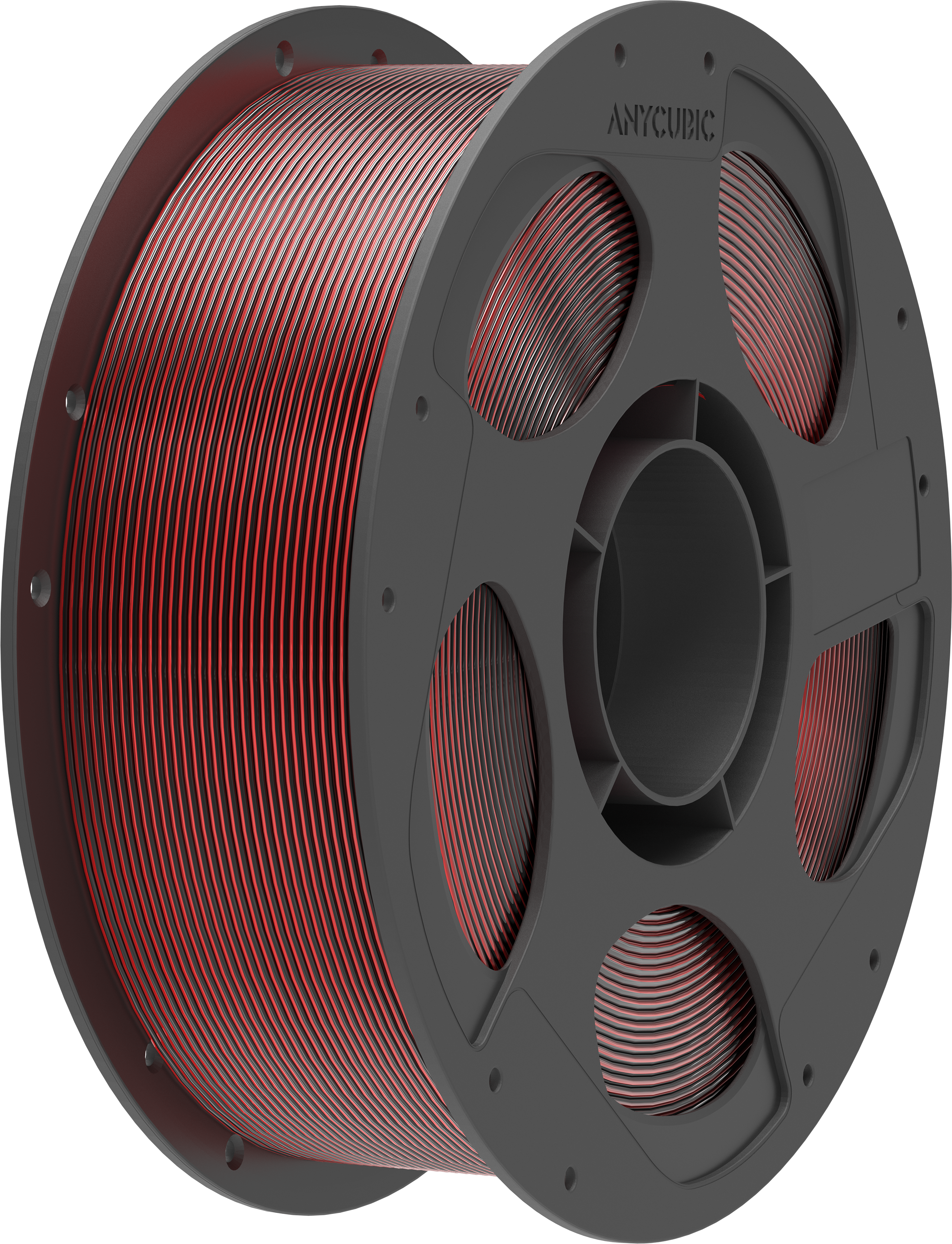 Anycubic  PLA Silk Dual Color Black Red, 1,75 mm / 1000 g    Seidenglanz trifft Farbverlauf in Black Red