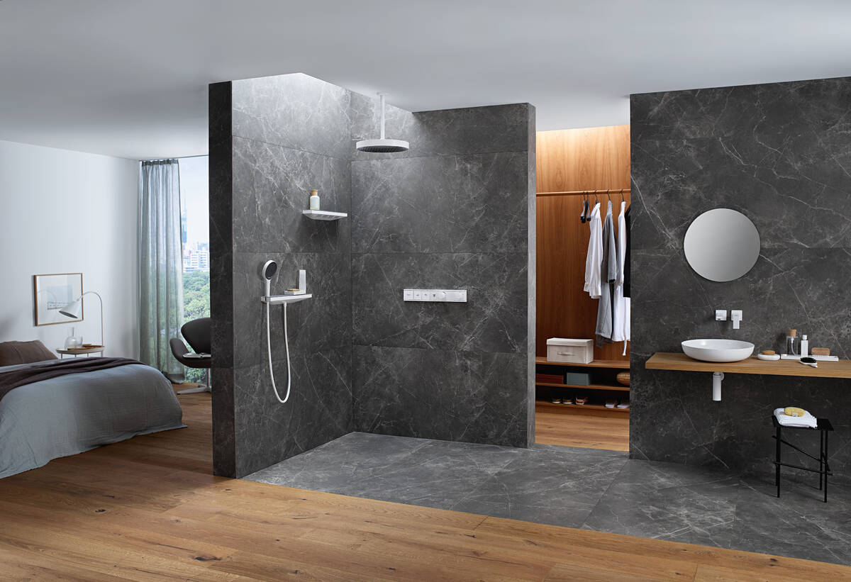 Hansgrohe Rainfinity PowderRain hoofddouche 36cm zwart mat