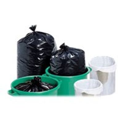 Logistipack - 25 Sacs poubelle noir 130L - 45 microns
