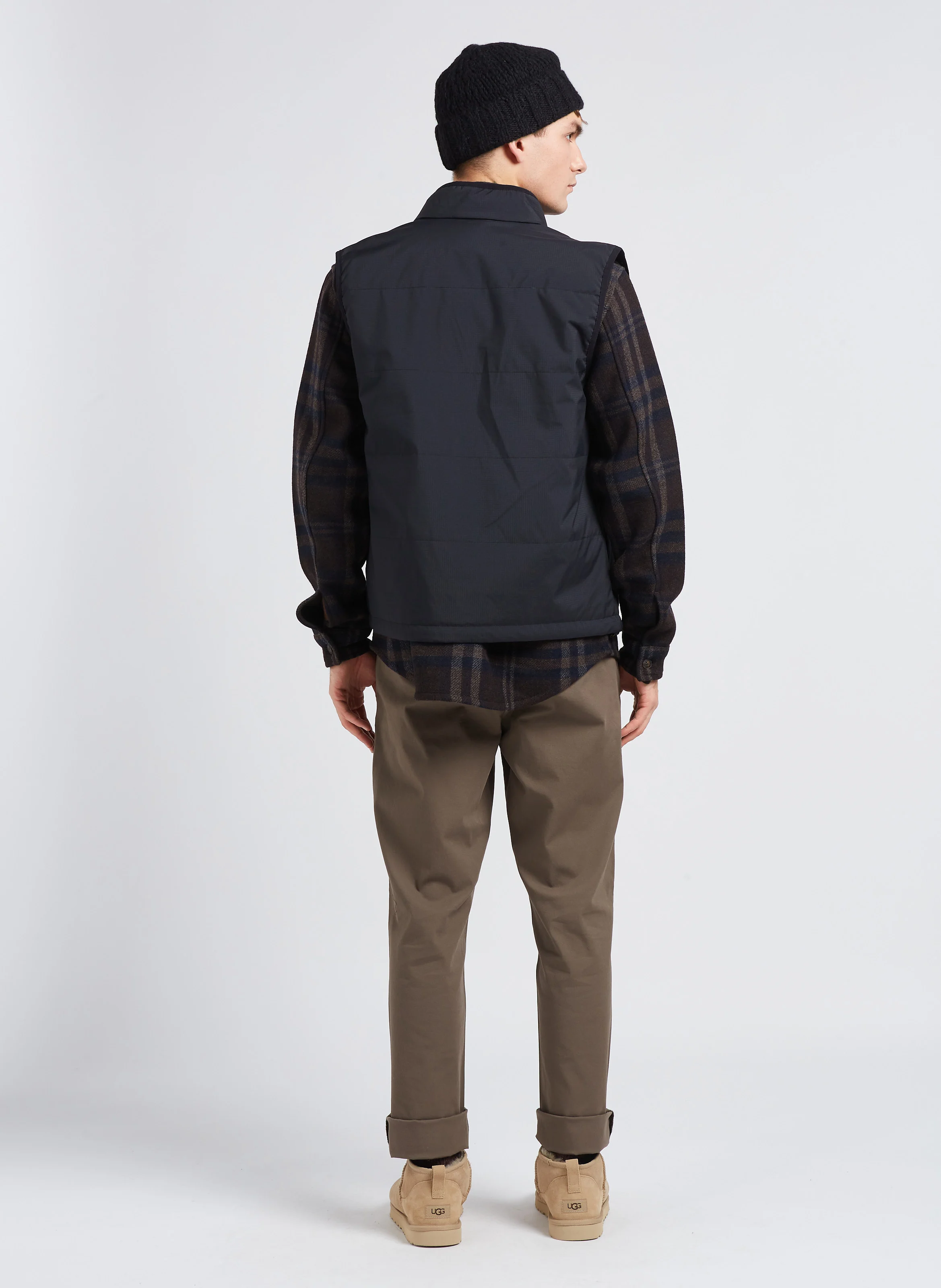 Pantalon chino en coton stretch | Kaki