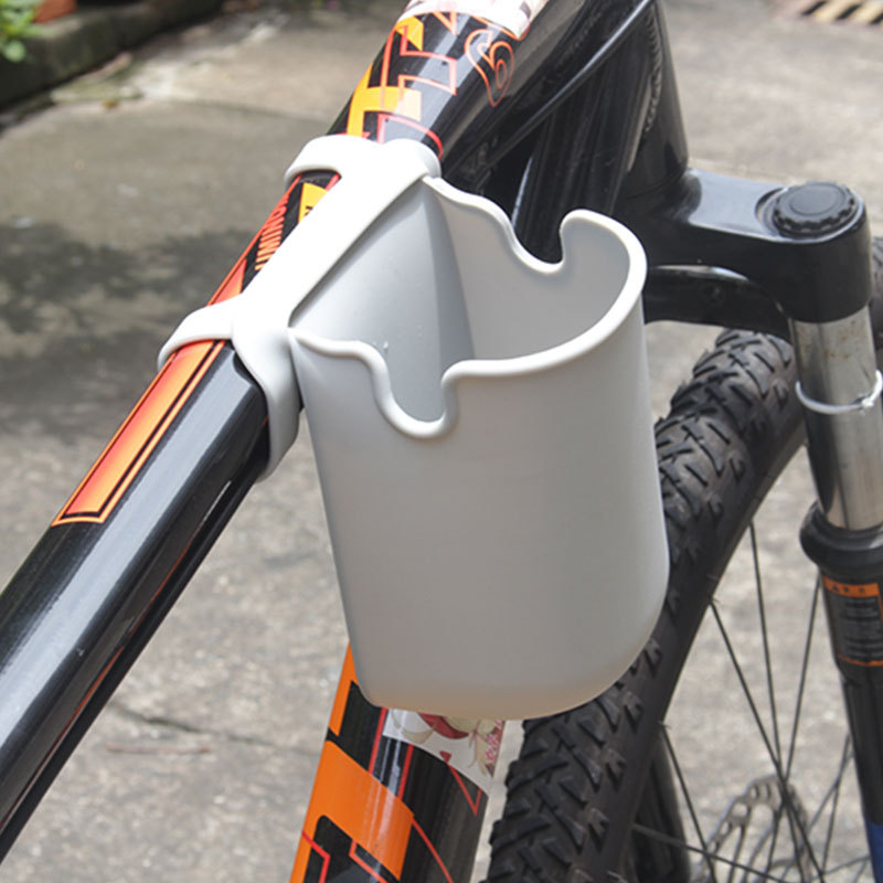(85x275mm) Universal Silikon Getränke Halter Flaschen Halterung für Fahrrad / Kinderwagen - Schwarz