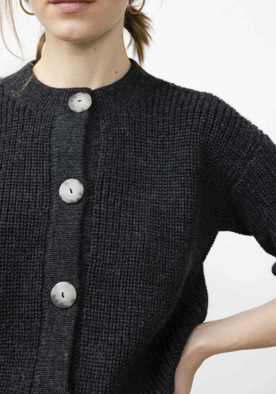 Jungle Folk Cardigan Tosca Anthracite