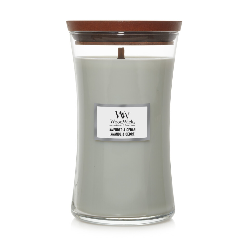 WoodWick Geurkaars Large Lavender & Cedar611 gr