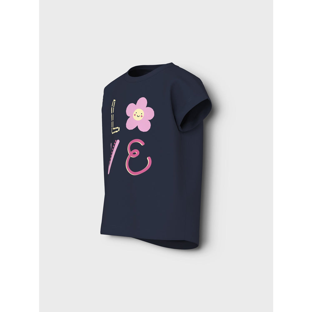 Køb Name It Navy Blazer Love Violet T-Shirt