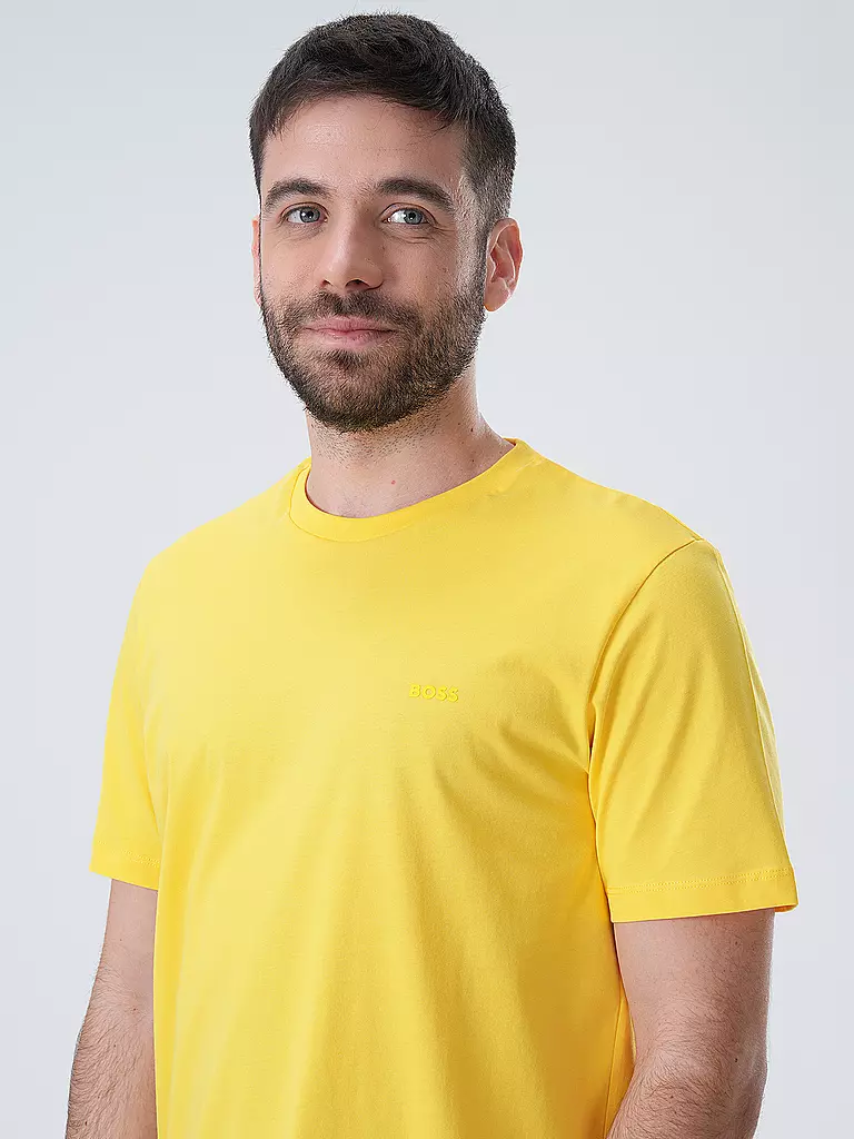 BOSS T-Shirt Regular Fit THOMPSON 01 gelb