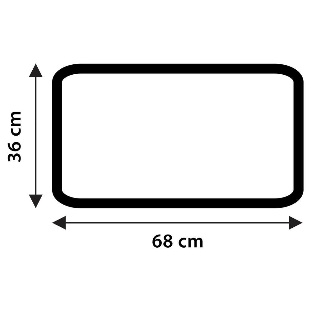 Differnz Tutus bad inlegmat 68x36cm antraciet