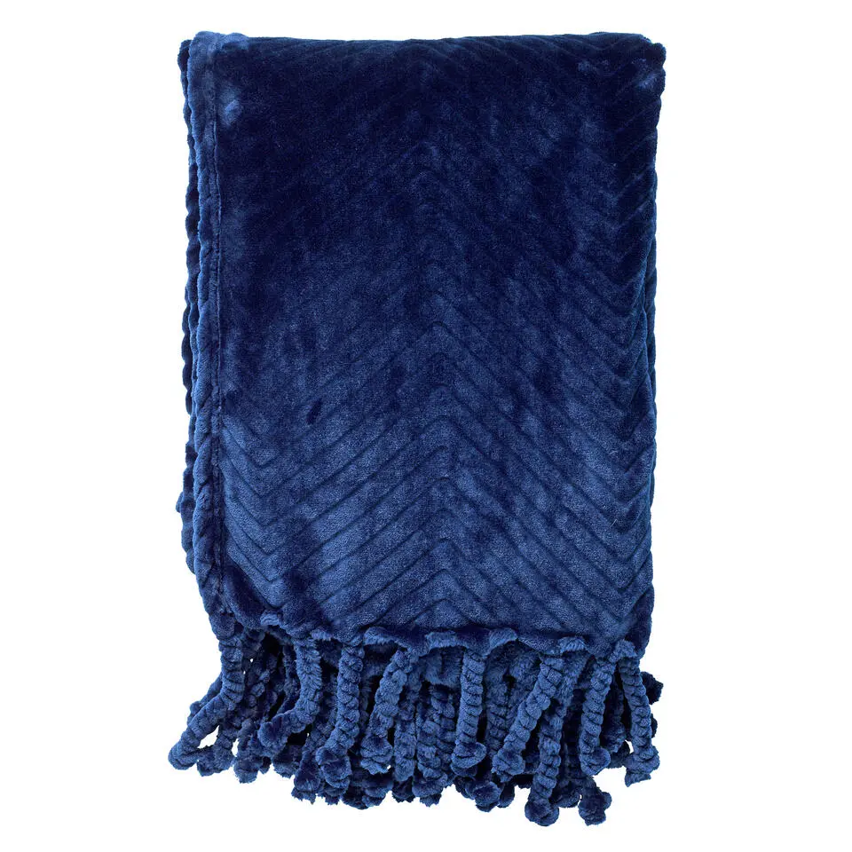 Plaid Ziggy - Insignia Blue - 140x180 cm