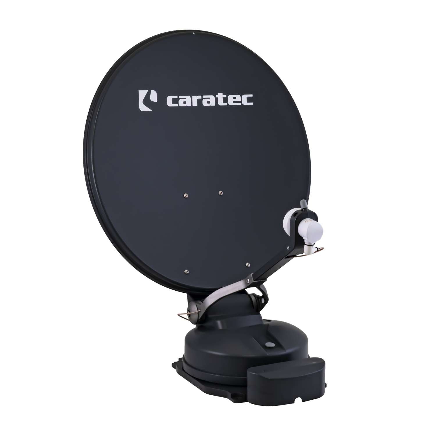 Caratec Smart D Sat Antenne CASAT500S Twin LNB ready 50 cm grau