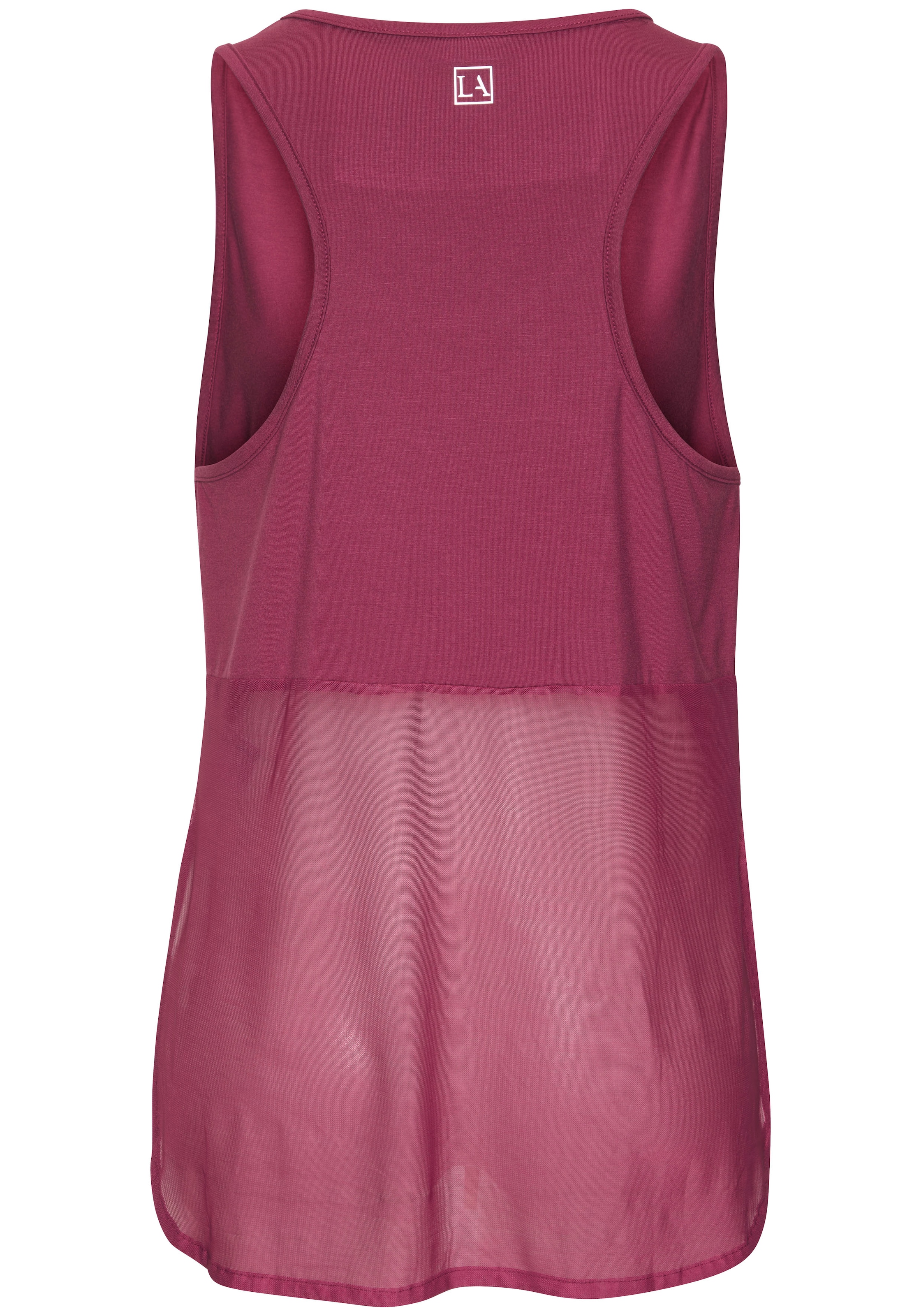 LASCANA ACTIVE Tanktop , Sporttop mit Mesheinsatz und Racerback