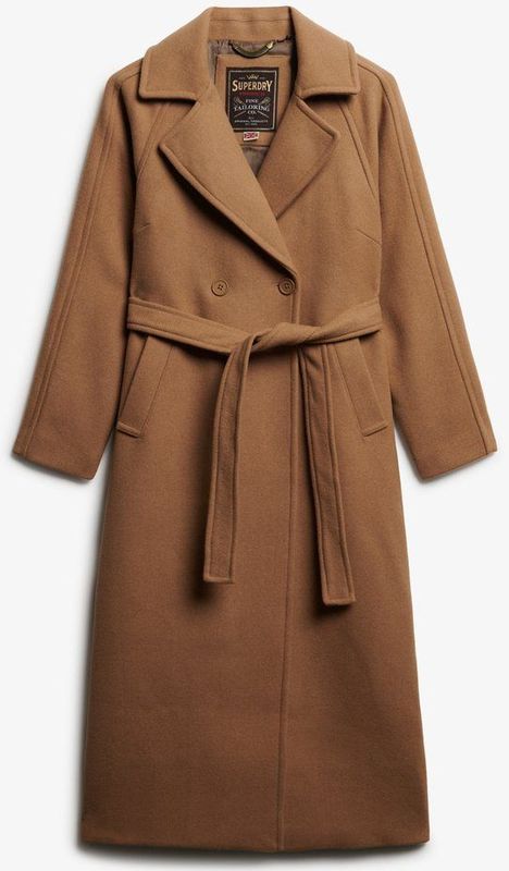 Superdry - Relaxed Long Wool - Wollen Jas