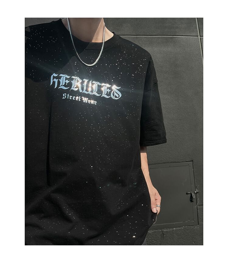 Priam - T-shirt met korte mouwen, ronde hals en belettering