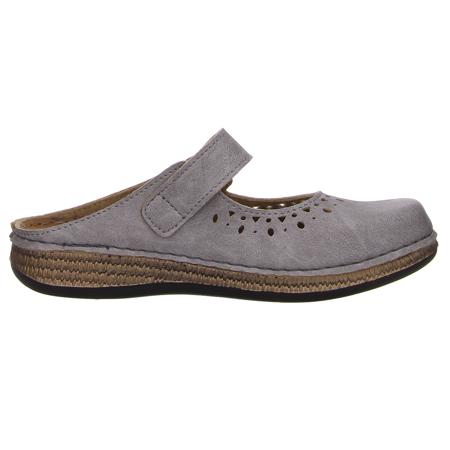 Fischer Markenschuh Clogs grau grau