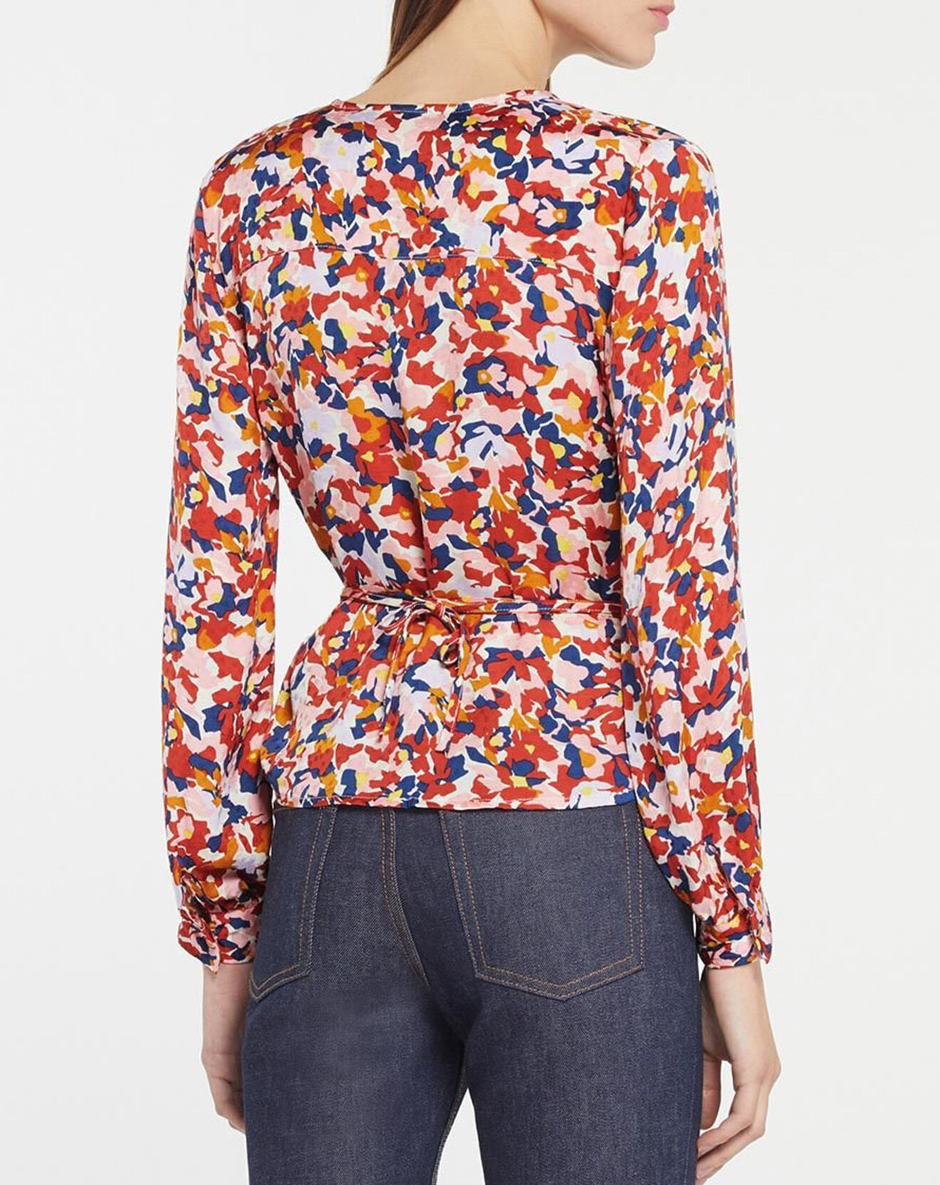 Galeries Lafayette Top Cache-cœur Caprice imprimé multicolore