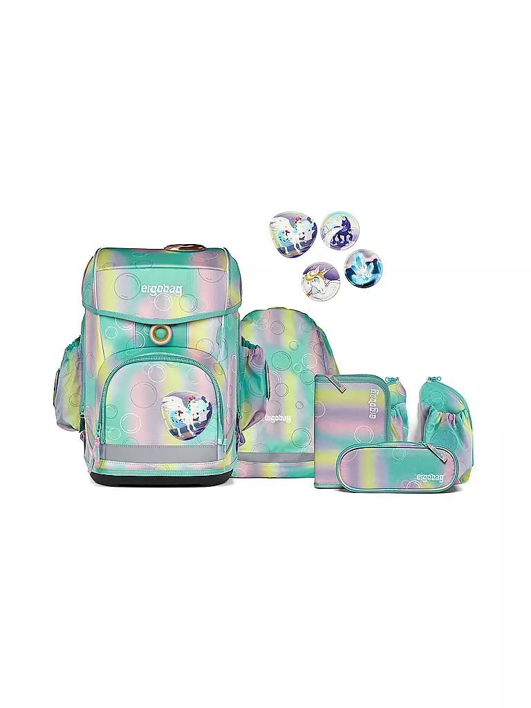 ERGOBAG Schultasche Set 5tlg CUBO LIGHT ZauBärwelt  bunt