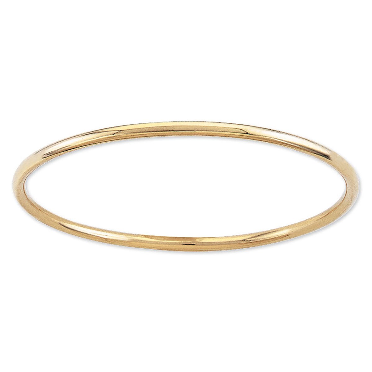 Bracelet Brillaxis jonc fil rond or jaune 18 carats