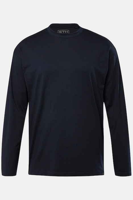 STHUGE Basic Langarmshirt, oversized, bis 8 XL