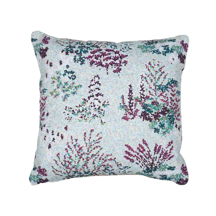Fermob - Bouquet Sauvage Outdoor Kissen Pixels, 44 x 44 cm, gletscherminze