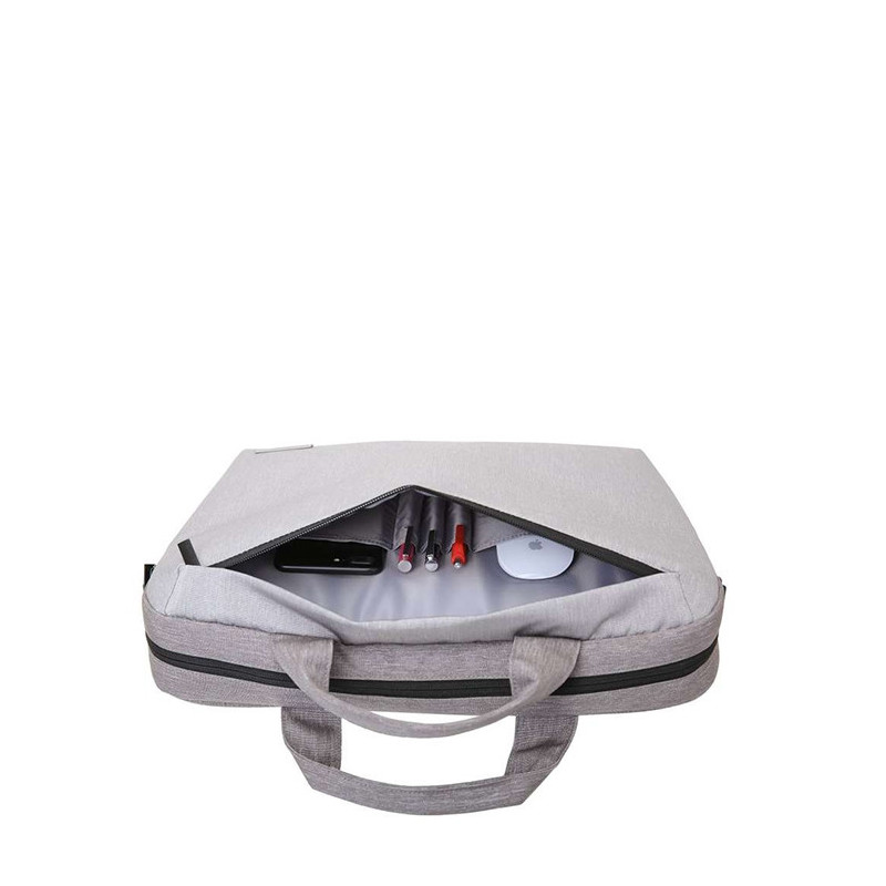 Sacoche ordinateur 15 pouces Palisades 40 cm Gris clair