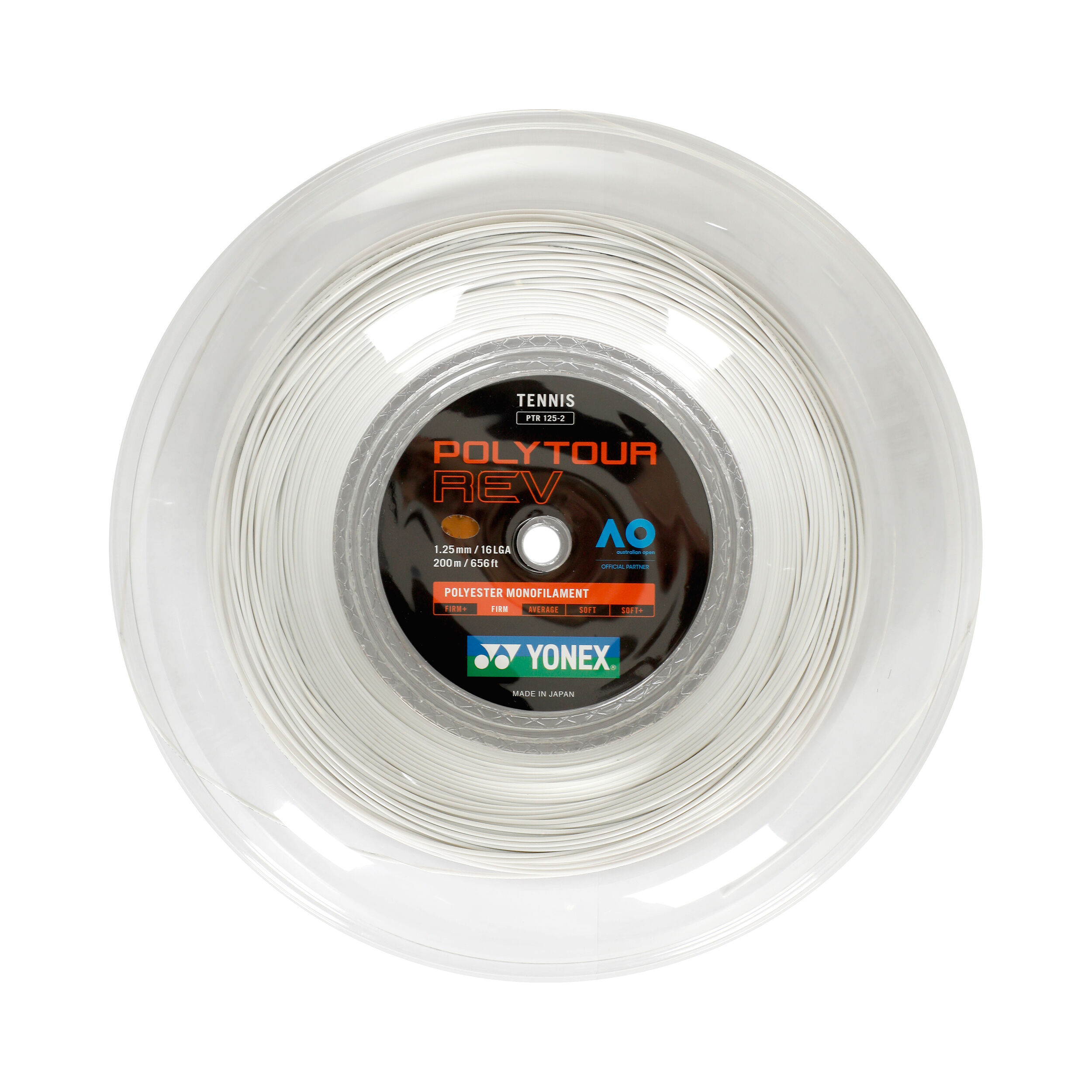 Yonex Poly Tour Rev Bobine Cordage 200m - Blanc