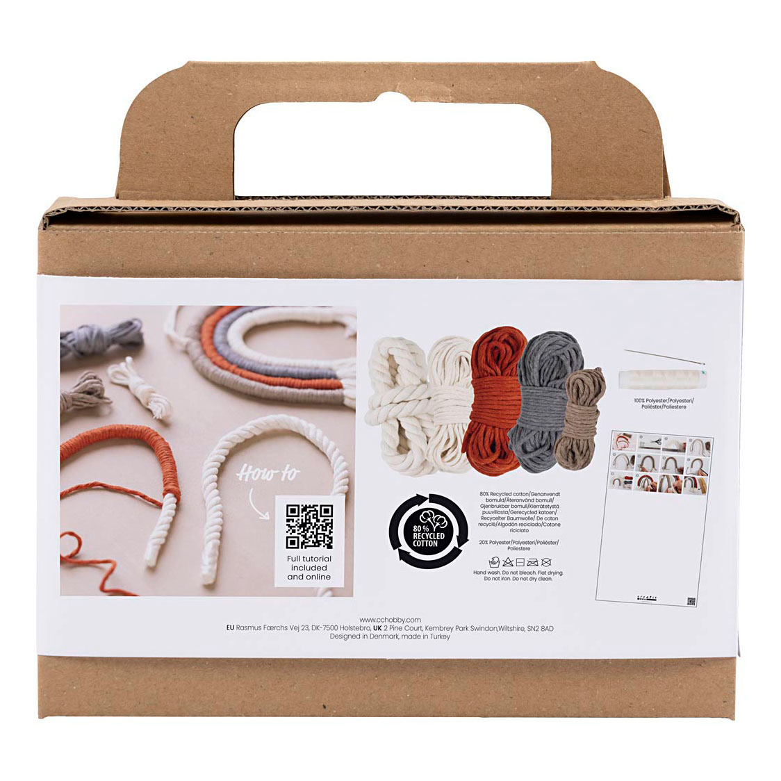 Mini Hobbyset Macrame Regenboog