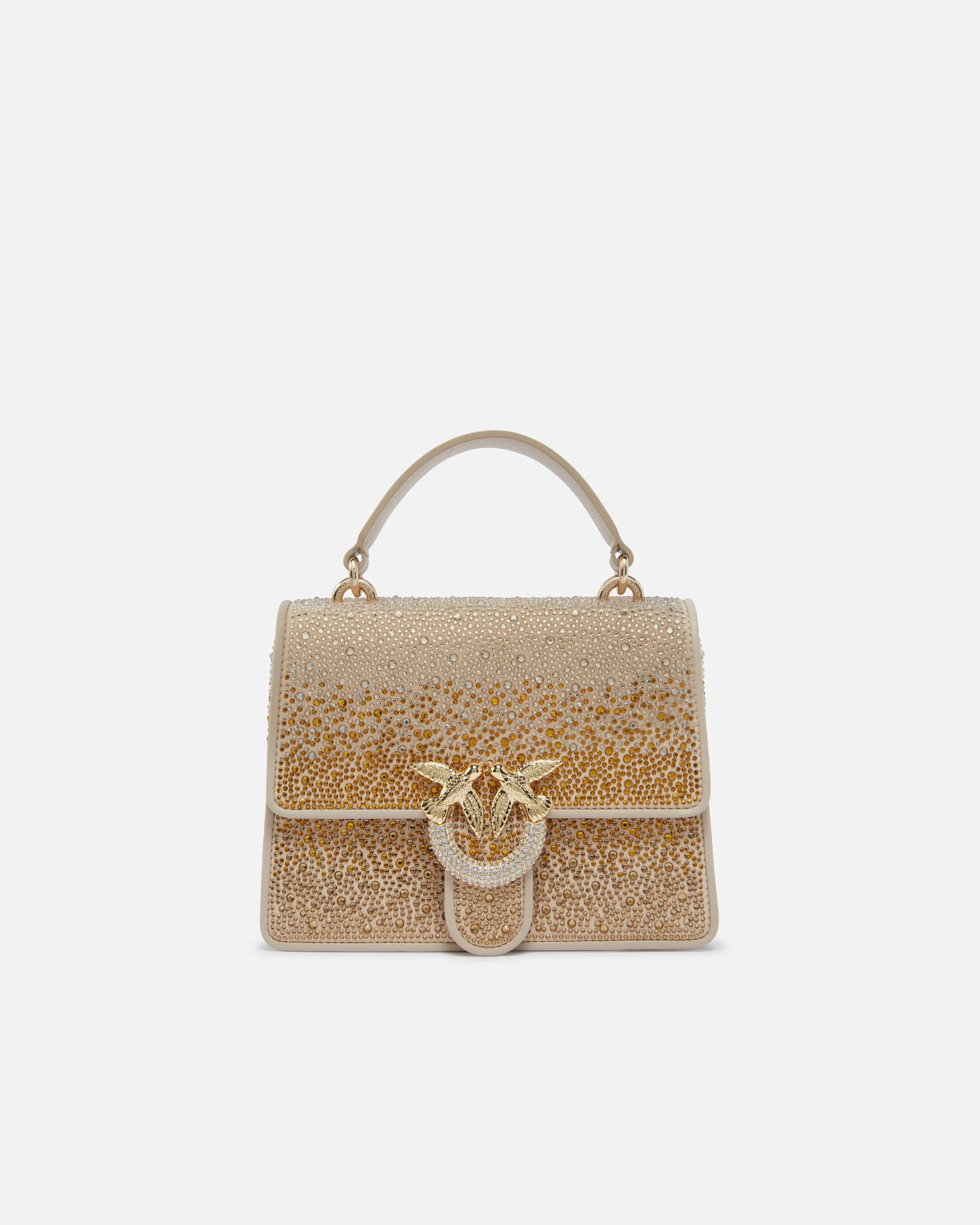 Mini love bag handbag with shaded rhinestones | Doré
