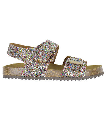 Pom Pom Sandalen - Klettband - Multi Streuen