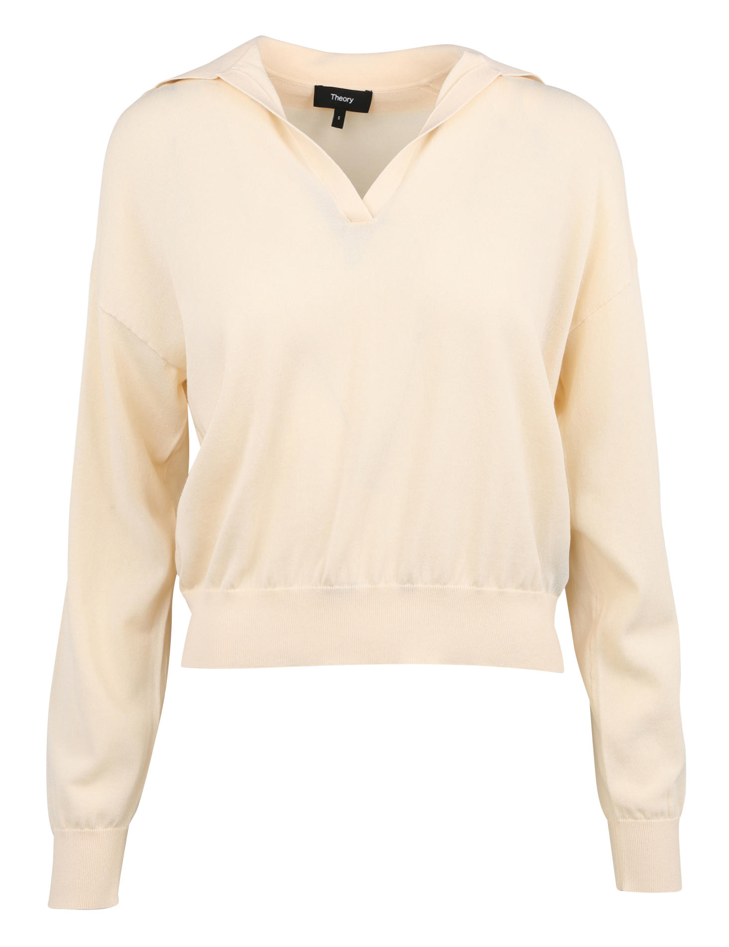 Pull à col polo| Beige