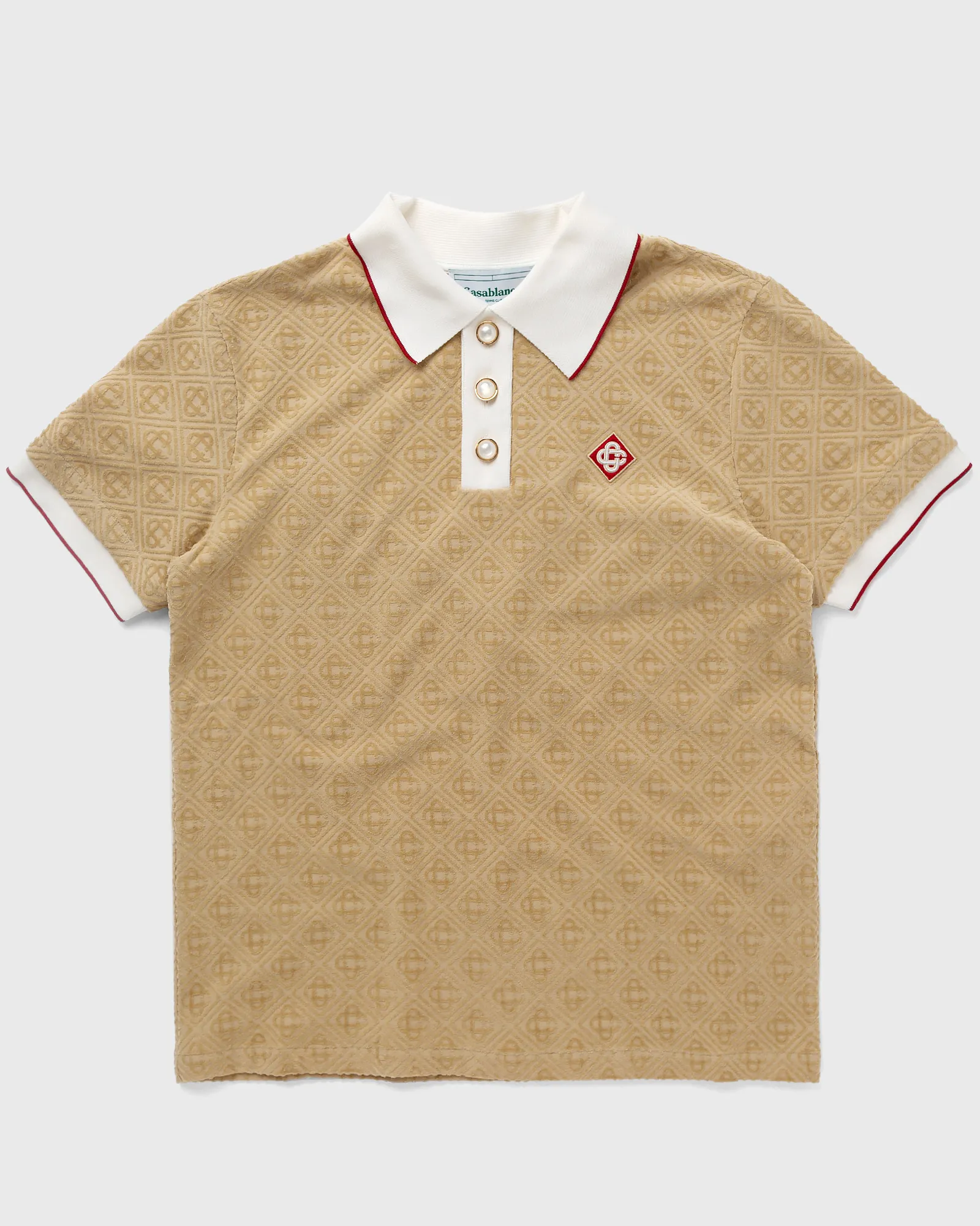 Casablanca MONOGRAM VELOUR POLO
