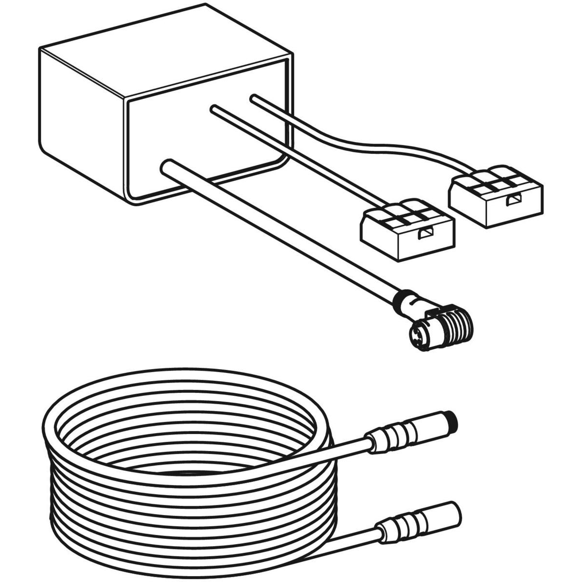 Geberit set voedingsapparaat 230 V / 12 V / 50 Hz, voor Geberit DuoFresh module, voor elektrische inbouwdoos