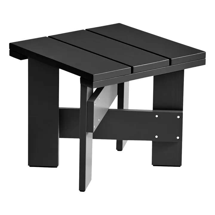 Hay Table basse outdoor Crate en bois | Noir