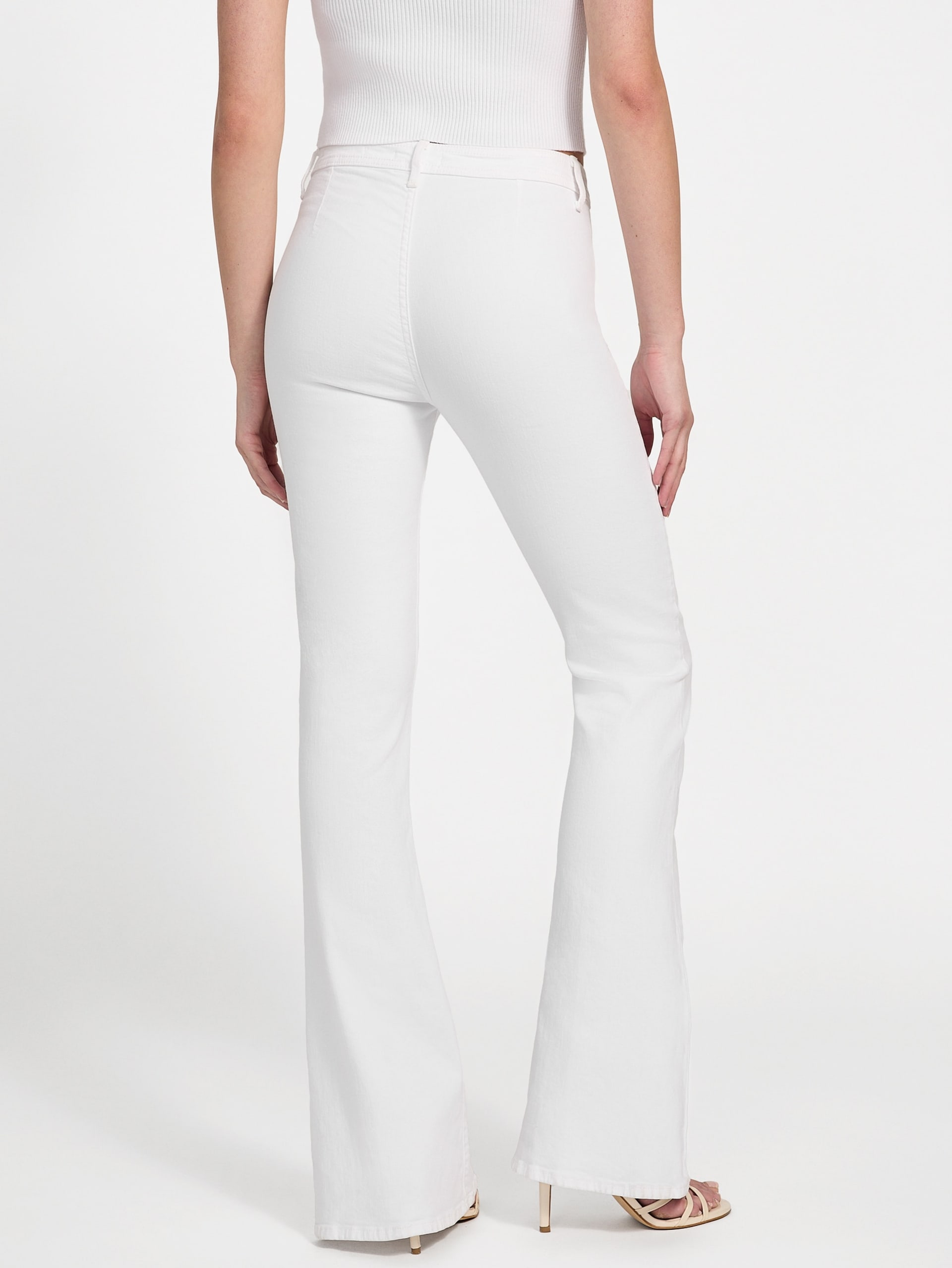 Calça jeans flare de cintura alta Eco Belle