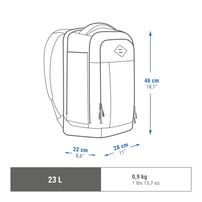 Decathlon Quechua - Mochila de Caminhada Quechua NH Escape 500 23 L