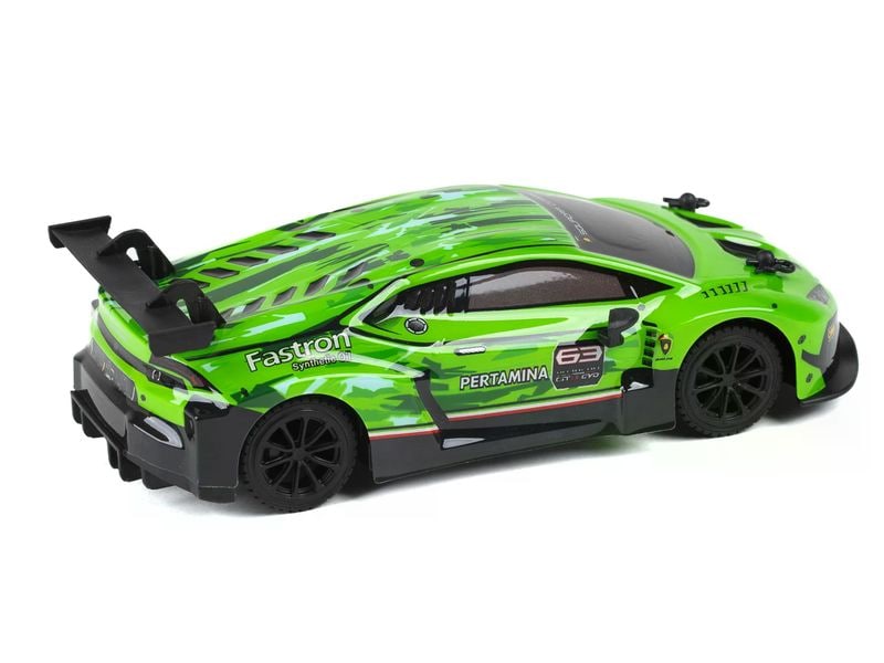 TEC-TOY Auto Lamborghini Huracan GT3 Grün, 1:24 Ferngesteuerter Sportwagen für Kinder ab 6 Jahren