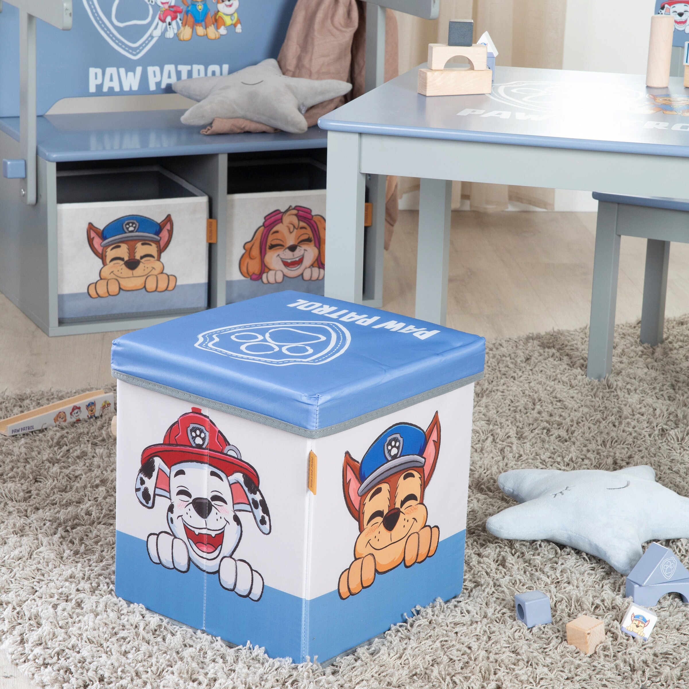 roba faltbare Sitz-& Aufbewahrungsbox Paw Patrol