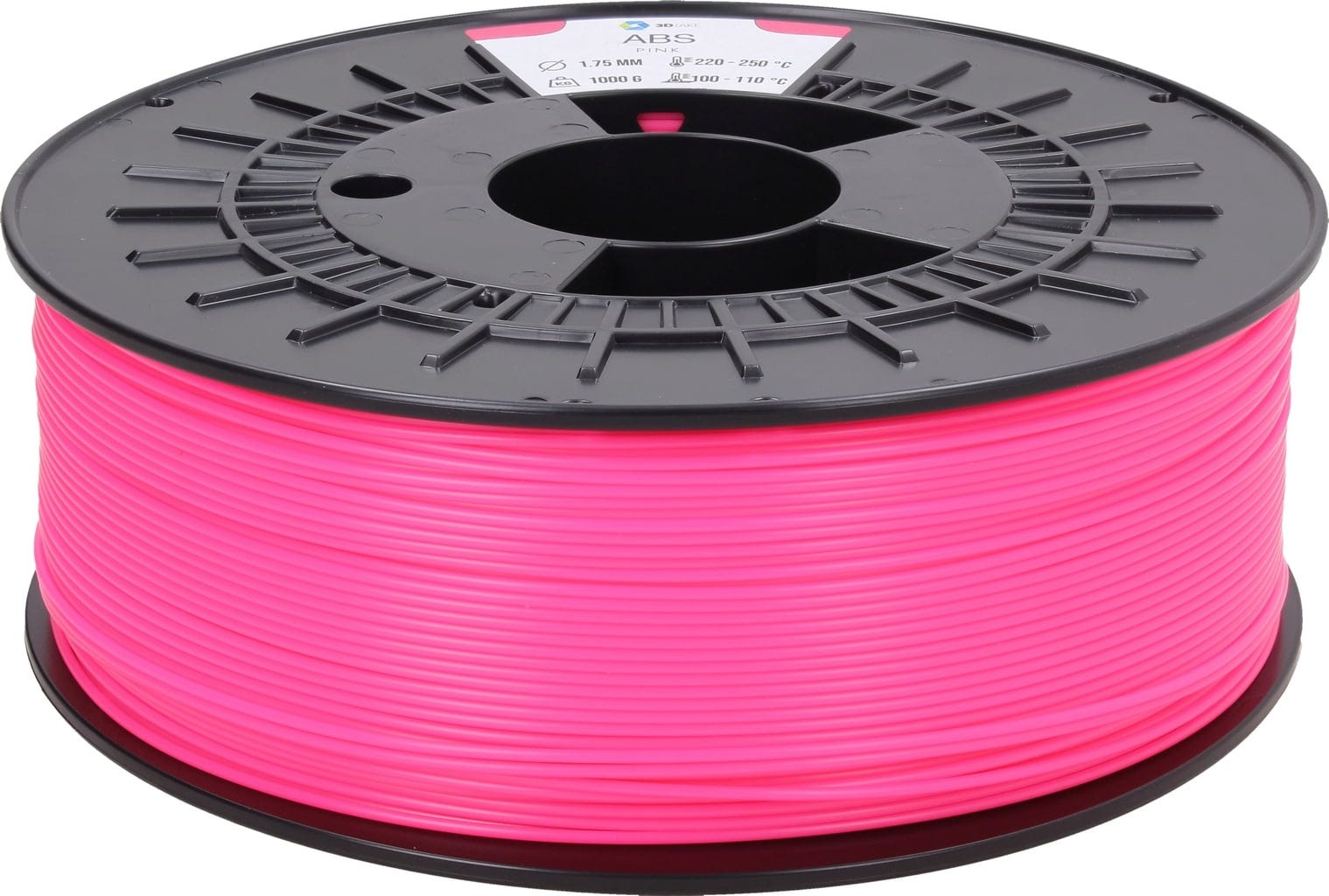 3DJAKE  ABS Pink, 1,75 mm / 1000 g    ABS Filament für industrielle Anwendungen in Pink