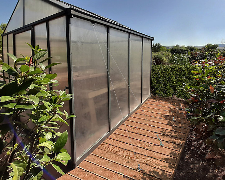 Serre de jardin Glory 6.2m² Grise Canopia by Palram