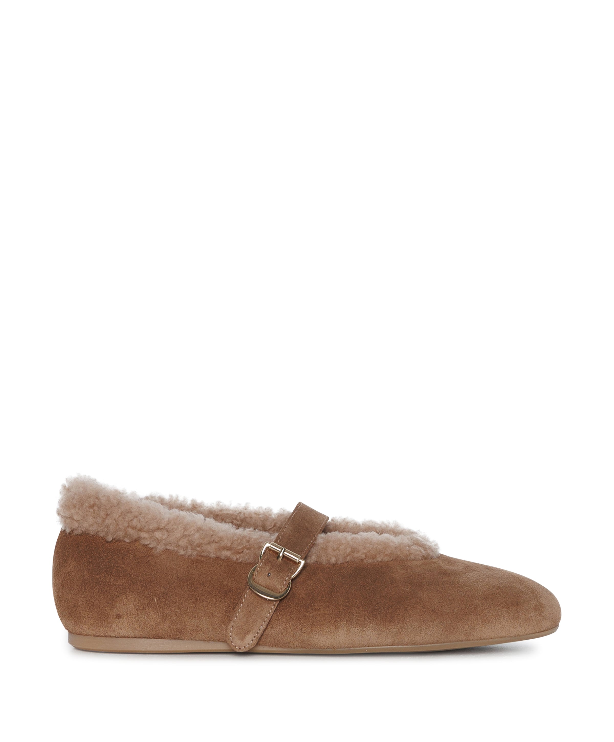 Toral dames ballerina's bruin