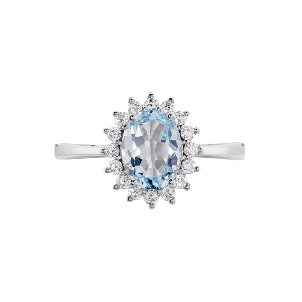 Bague Trick Or Blanc Topaze Et Oxyde
